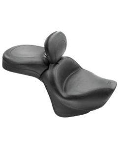 Mustang 79417 Black One Piece Wide Touring Seat Backrest 06-18 Kawasaki Vulcan