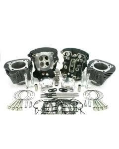 Zipper’s Black 128″ Head & Cylinder Kit Harley 114/117 Milwaukee Eight 17-Up