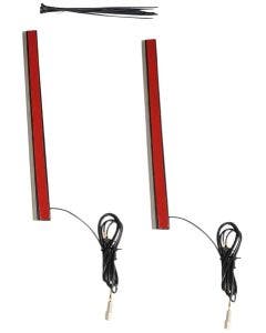 Custom Dynamics Red Color 12" Plasma Rods Plug-n-Play Harley CVO Touring 09-13