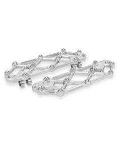 Arlen Ness 410-054 Chrome Diamond Driver Floorboards Harley FLT Touring 99-Up