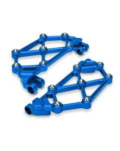 Arlen Ness 410-047 Blue Diamond Mini Floorboards Harley FLT Touring 99-Up
