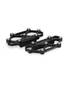 Arlen Ness 410-058 Black Diamond Passenger Floorboards Harley FLT Touring 99-Up