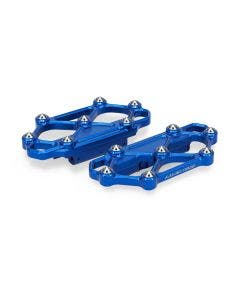 Arlen Ness 410-060 Blue Diamond Passenger Floorboards Harley FLT Touring 99-Up