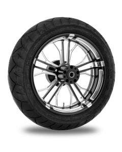 Performance Machine 17"  Rear Black Dixon Wheel 200 Tire Package Harley 09-15