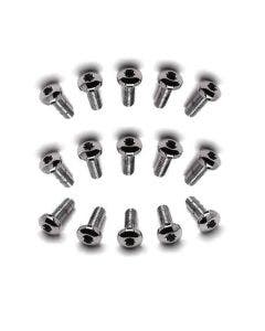 Dual Disc Front & Rear Chrome Grade 8 Torx Rotor Bolts Harley 8793-5 & 9818-5