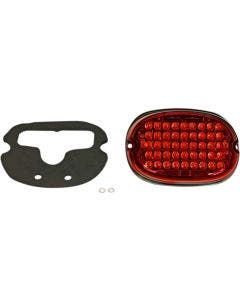 Custom Dynamics Low Profile LED Taillight Red Lens Top Plate Window Harley 99-20