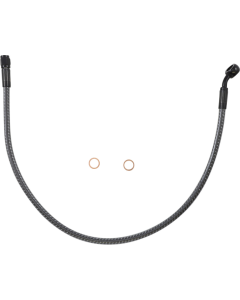 Magnum KARBONFIBR 22" Front Upper Brake Line Kit 35 Deg ABS Harley & Custom