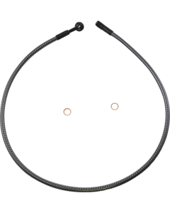 Magnum KARBONFIBR 34" Front Upper Brake Line Kit 180 Deg ABS Harley & Custom