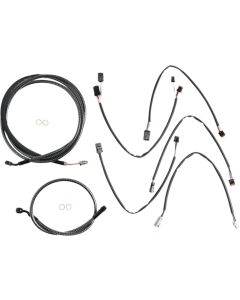 Magnum KARBONFIBR 12-14 Bar Control Cable Install Kit ABS Harley FLHRXS 17-Up