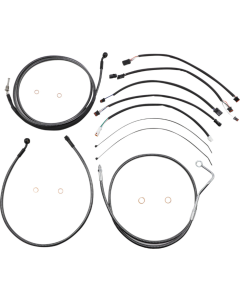 Magnum KARBONFIBR 15-17 Bar Control Cable Install Kit ABS Harley FLHRXS 17-Up
