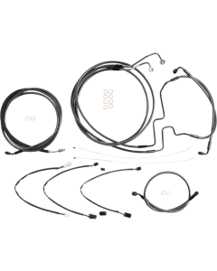 Magnum KARBONFIBR 12-14 Bar Control Cable Install Kit ABS Harley Batwing 17-Up