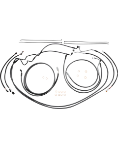 Magnum KARBONFIBR 12-14 Bar Control Cable Install Kit ABS Harley Batwing 17-Up