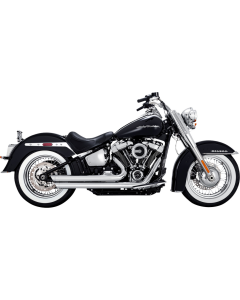 Vance & Hines 17641 Chrome Big Shots Staggered Exhaust for Harley Softail 18-22 