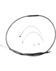 Magnum KARBONFIBR 66 11/16" High-Efficiency Polished Clutch Cable Harley 06-Up