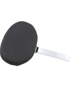 Drag Black Large Pillion Backrest Pivoting Pad Tall Bar Harley Touring FL 88-Up