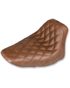 Saddlemen Renegade LS Solo Seat Lattice Stitched Brown Harley Softail 06-17