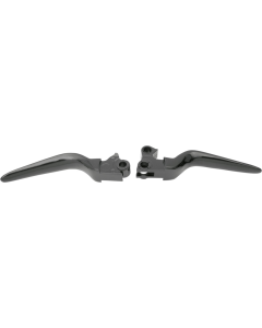 Drag Gloss Black Wide Blade Hand Lever Set for Harley 96-17 Big Twin 96-03 XL 