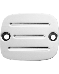 Accutronix C122-MC Chrome Master Cylinder Cover w Milled Lines Harley 96-08