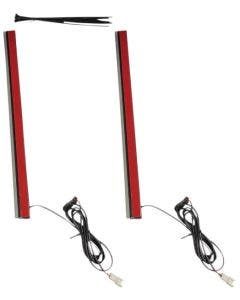 Custom Dynamics Red Color 14" Plasma Rods Plug-n-Play Harley Touring 14-Up