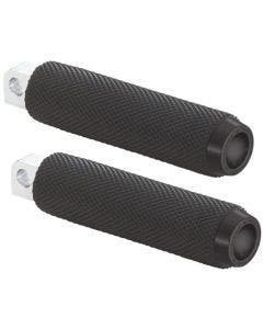 Rough Craft Black Knurled Foot Peg Male Mount Clevis Harley & Custom RC-400-000 