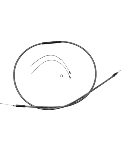 Magnum KARBONFIBR 74 11/16" High-Efficiency Polished Clutch Cable Harley 87-06