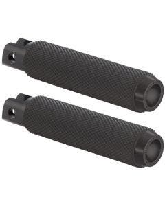 Rough Craft Black Knurled Driver Foot Peg Clevis Harley & Custom RC-400-004