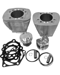 Revolution Performance 85" Silver Bolt-On Big Bore Kit Domed Harley Evolution 84-99
