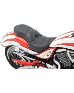 Drag Low Profile Touring Pillow 2-Up Seat Backrest Option Victory Jackpot 06-15