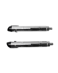 S&S Chrome Broadhead 4" Slash Slip On Mufflers Exhaust Indian Cheiftain 14-22