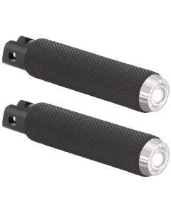 Rough Craft Chrome Knurled Driver Foot Peg Clevis Harley & Custom RC-400-005