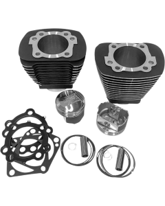 Revolution Performance 85" Black Bolt-On Big Bore Kit Domed Harley Evolution 84-99