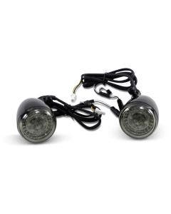 Custom Dynamics ProBEAM Dynamic Ringz LED Front Turn Signals Gloss Black ECE