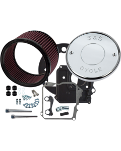 S&S 170-0294E Air Cleaner Kit Chrome Nostalgic Script Cover Indian Touring 14-Up