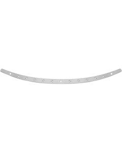 Memphis Shades Polished Stainless Steel Windshield Trim Dish Harley Batwing 96-13