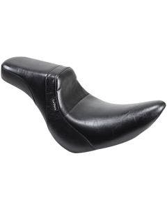 Le Pera LYO-543BW Black Daytona 2-Up Seat Smooth Harley M8 Softail Fat Boy 18-21