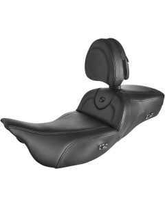Saddlemen Roadsofa Extended Reach Heated Seat w/ Backrest Harley Touring 08-Up