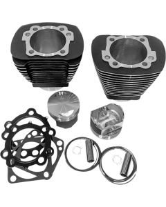 Revolution Performance 85" Black Bolt-On Big Bore Kit Flat Harley Evolution 84-99