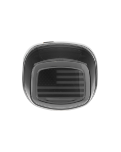 Kuryakyn 2927 Tracer US Flag LED Taillight Smoke Lens w/o License Plate Light 4 Harley