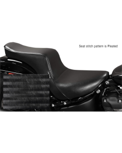 Le Pera LYX-020 Black Cherokee 2-Up Seat Pleated Harley M8 Softail 18-21