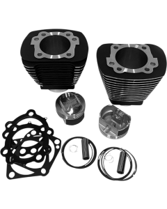 Revolution Performance 92" Black Big Bore Kit Flat Harley Evolution 84-99 4-5/8" Stroke
