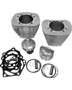 Revolution Performance 100" Silver Monster Big Bore Kit Flat Harley Evolution 84-99