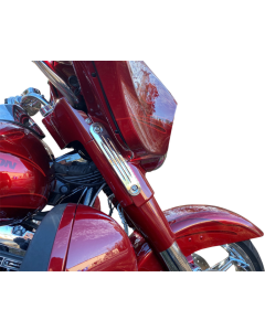 Custom Dynamics Chrome ProBEAM Dynamic Strips V2 Front Turn Signals Harley Touring 96-Up