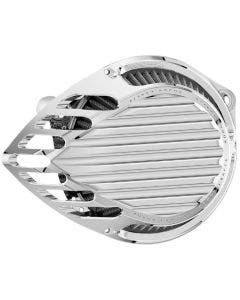 Rough Craft Chrome Finned Air Cleaner Filter RC-600-006 Harley Twin Cam 99-17