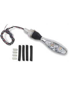 Kuryakyn 2532 Chrome Kellermann Micro 1000 Collection Indicator Red Red Amber 12V