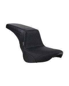Le Pera LYX-590 Black Kickflip 2-Up Seat Harley M8 Softail 18-23
