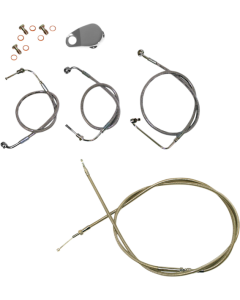LA Choppers 12-14 Stock Mini Ape Hanger DD Cables Line Kit Harley Softail 18-Up