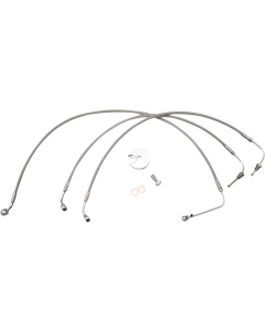 La Choppers Stainless Steel Brake Line Kit 18-20 Apes Harley ABS Softail 18-Up