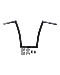 Todd's Cycle 17" Rise Flat Black 1-1/4" Handlebars for Harley Road Glide 15-23