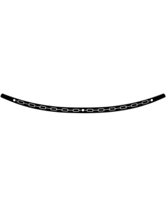 Memphis Shades Black Stainless Steel Windshield Trim Chain Harley Batwing 96-13