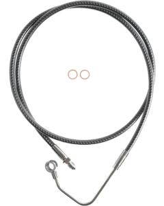 Magnum Carbon KARBONFIBR Mid-Line Brake Line Mid ABS Harley Touring 08-13